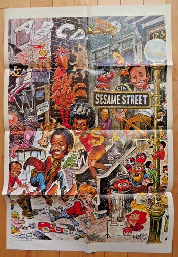 1970 sesame street poster - 1970,